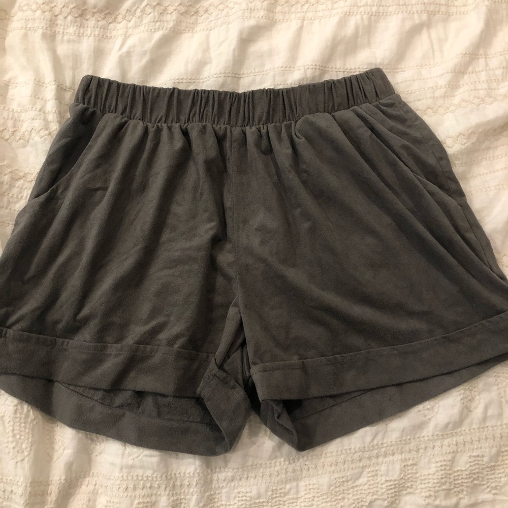 Fab’rik Grey Suede Shorts